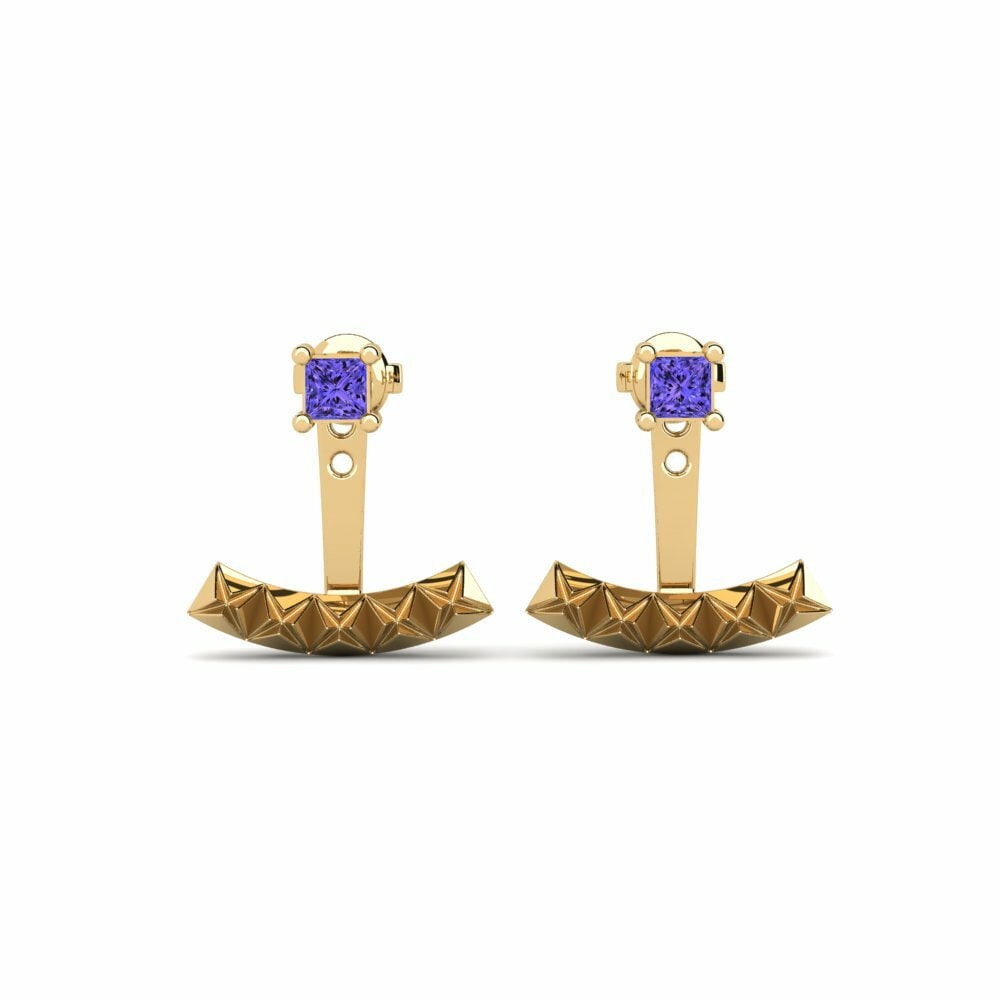 Tanzanit Anting-anting wanita Caturbhuja
