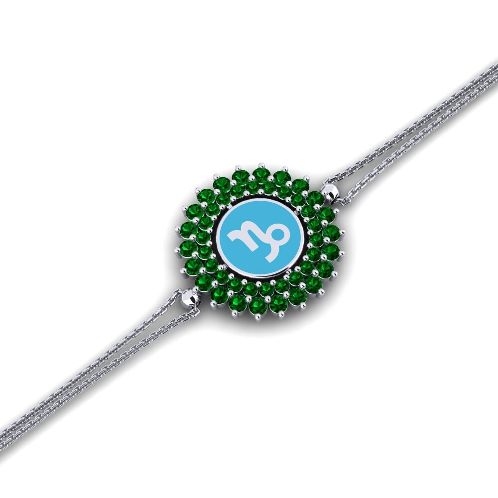 Green Zirconia Bracelet Cavaliret - Capricorn