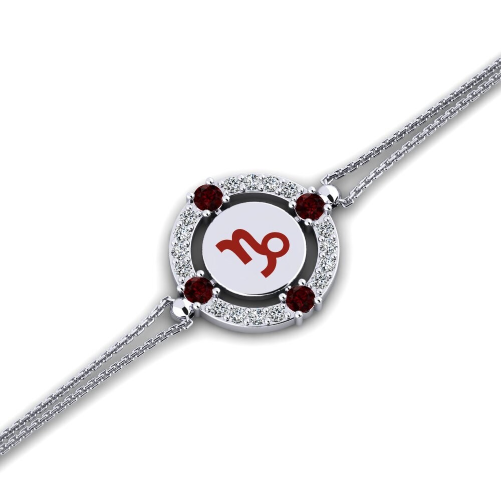 Garnet Women's Bracelet Cavanac - Capricorn