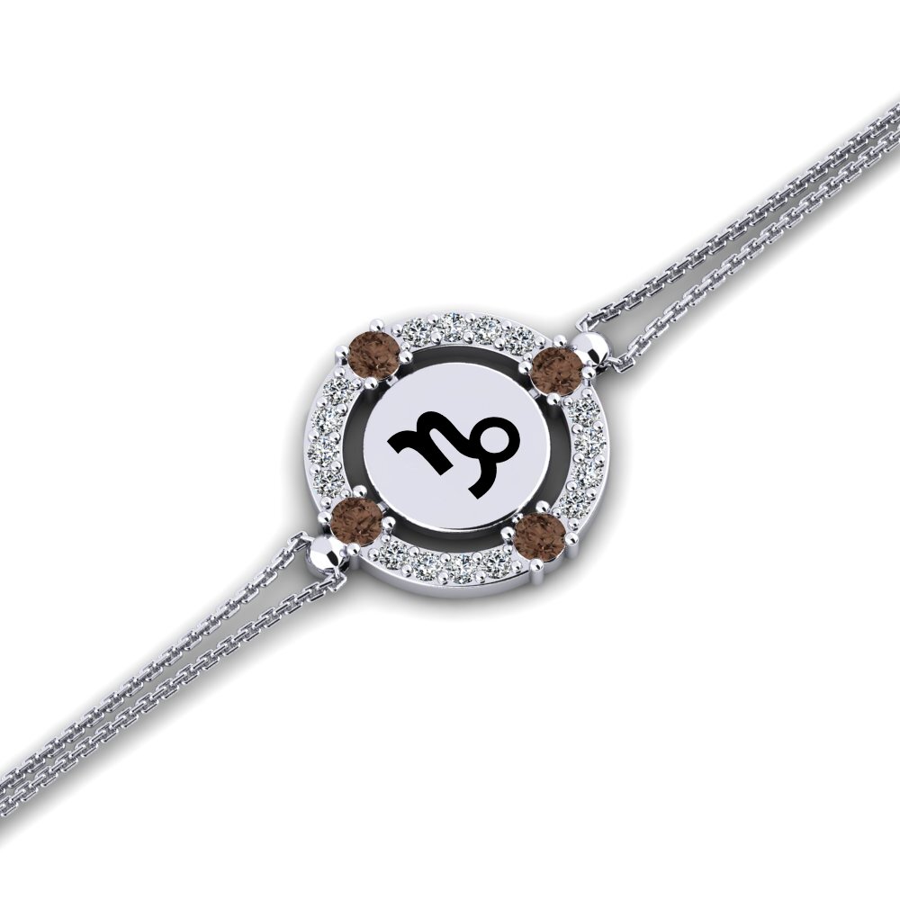 Smoky Quartz Women's Bracelet Cavanac - Capricorn