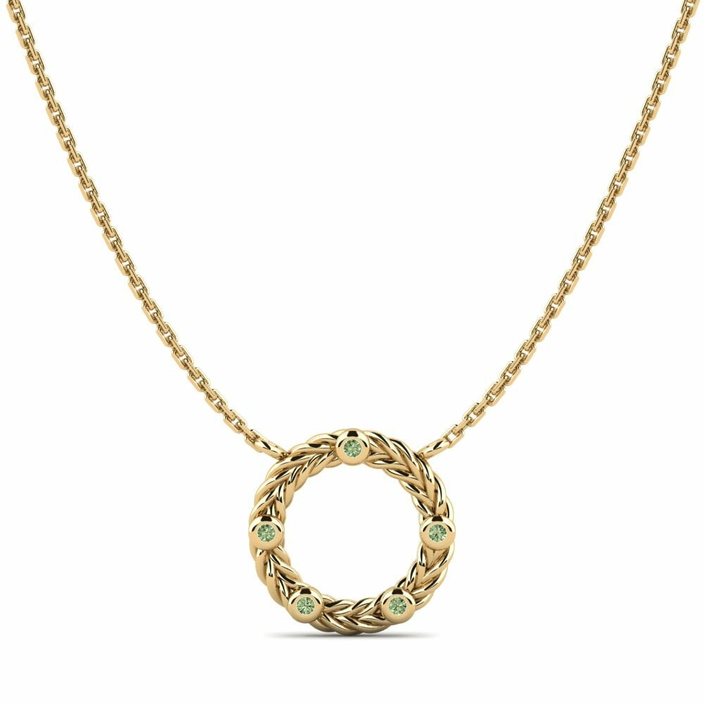 Green Diamond Necklace Cayant