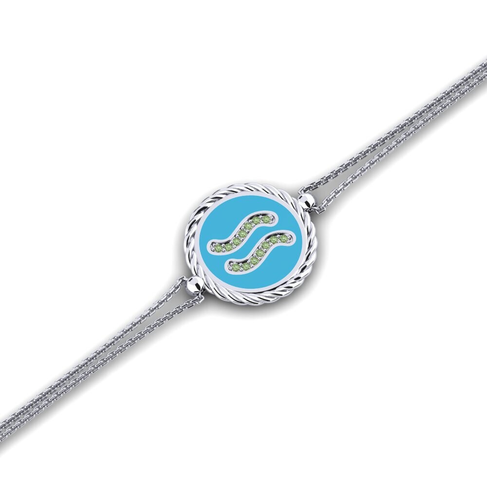 Green Diamond Women's Bracelet Caylus - Aquarius