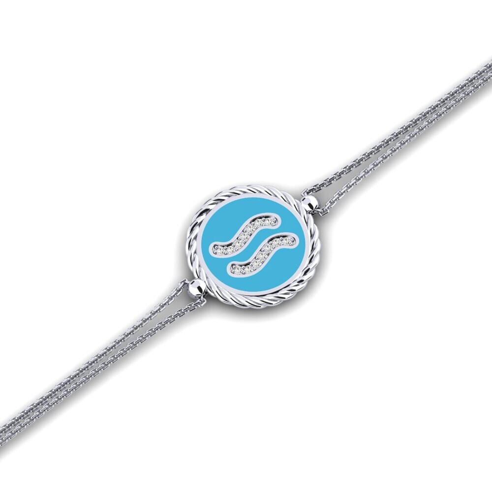 Moissanit Damen armband Caylus - Aquarius