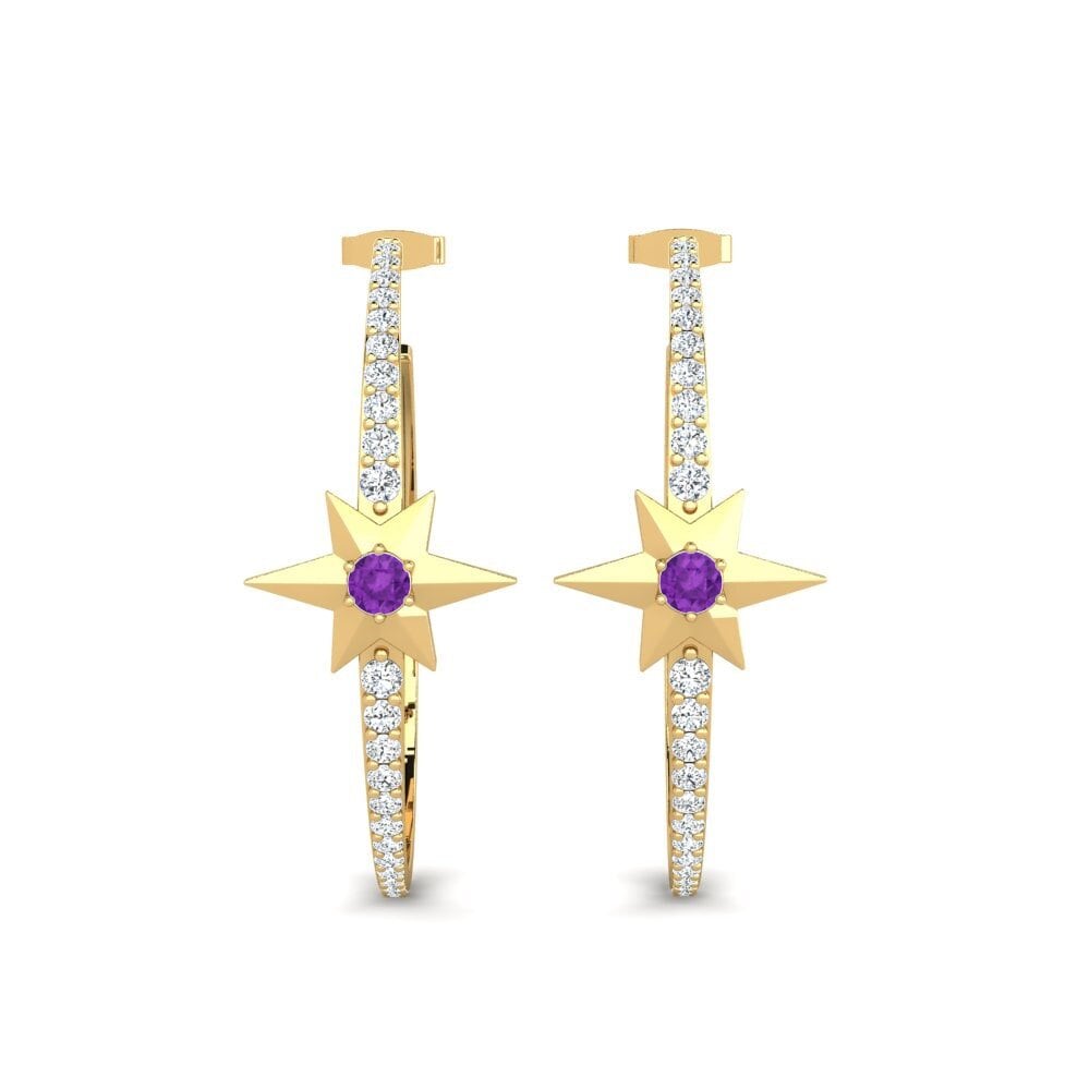Amethyst Women's Earring Cebheid