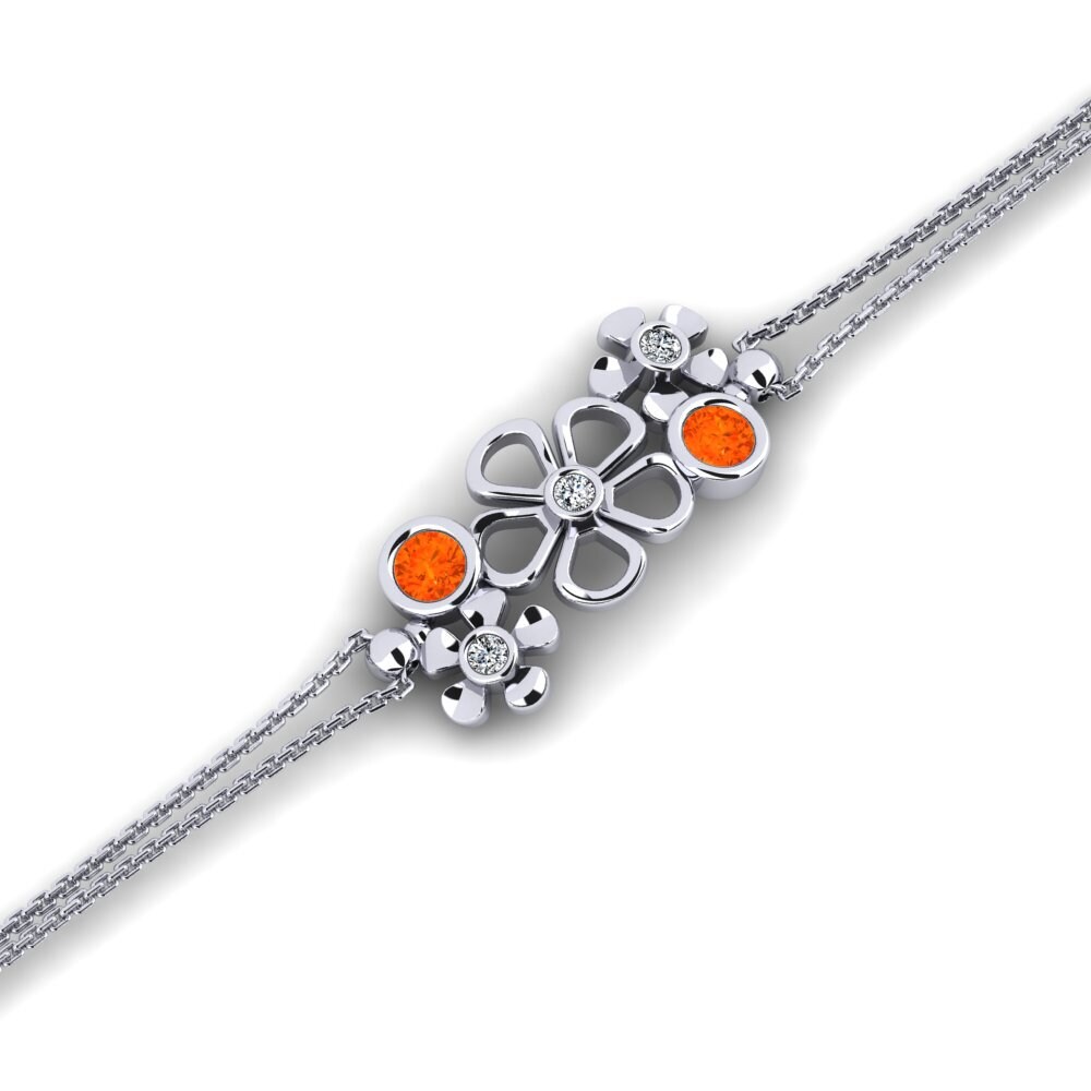 Fire Opal Women's Bracelet Ceibo