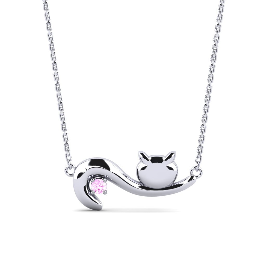 Pink Sapphire Women's Necklace Ceitene