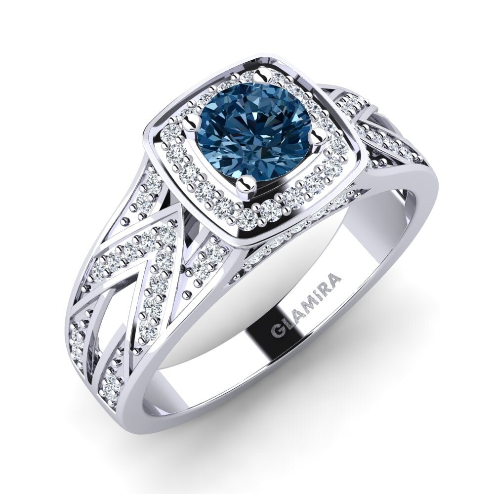 Blue Diamond Engagement Ring Celesse
