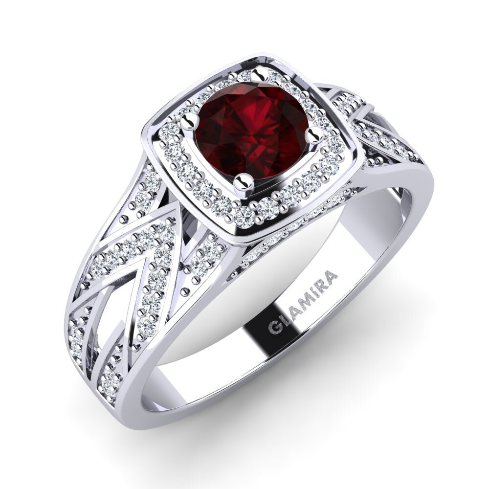 Garnet Engagement Ring Celesse