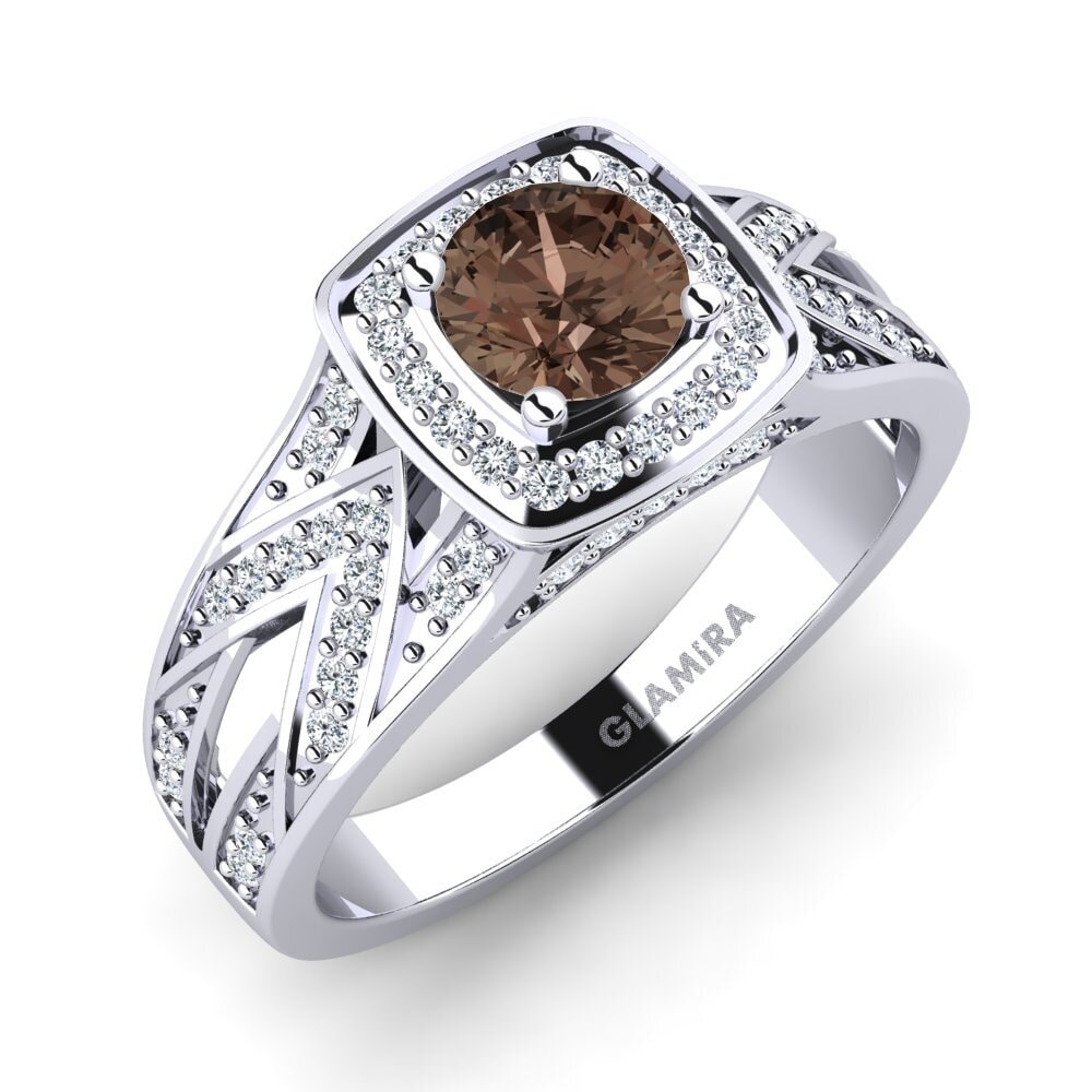 Smoky Quartz Engagement Ring Celesse