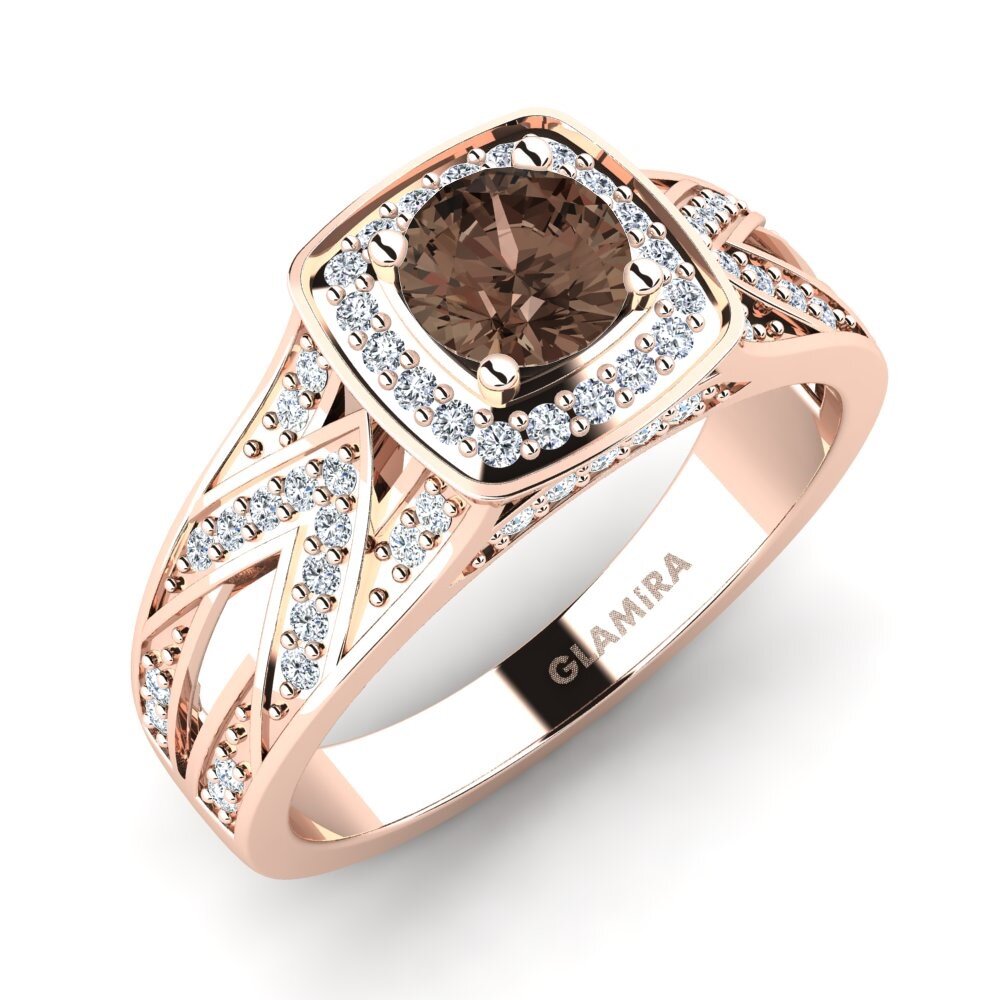 Smoky Quartz Engagement Ring Celesse
