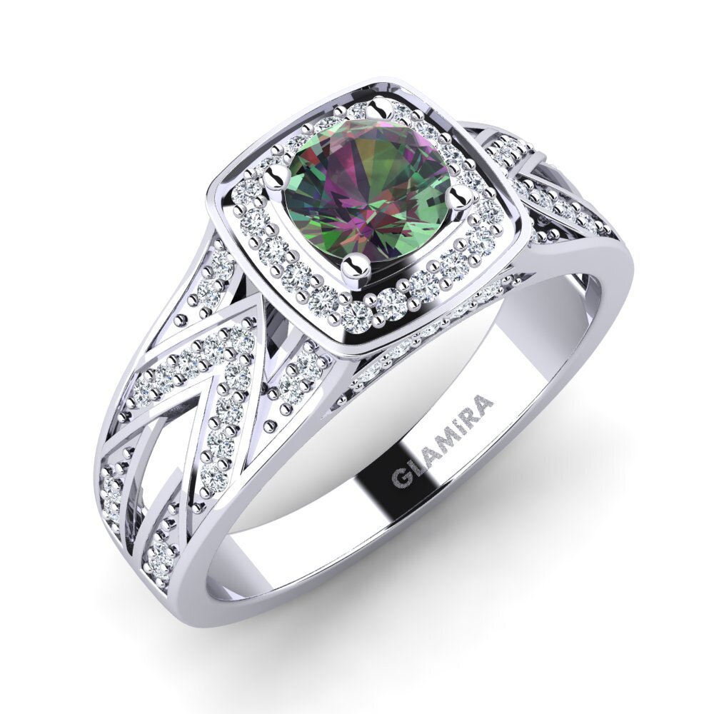 Mystic Topaz Engagement Ring Celesse