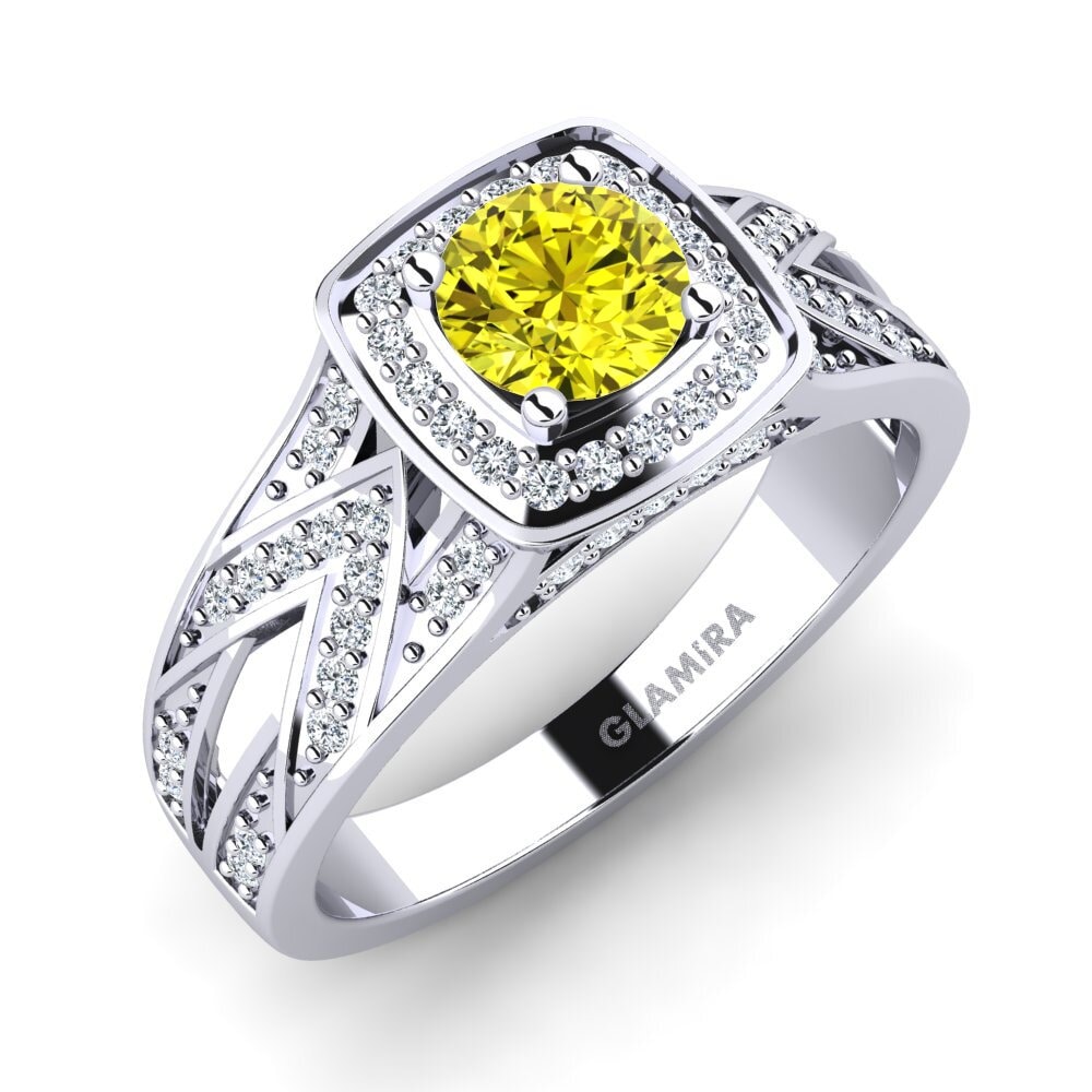 Yellow Diamond Engagement Ring Celesse