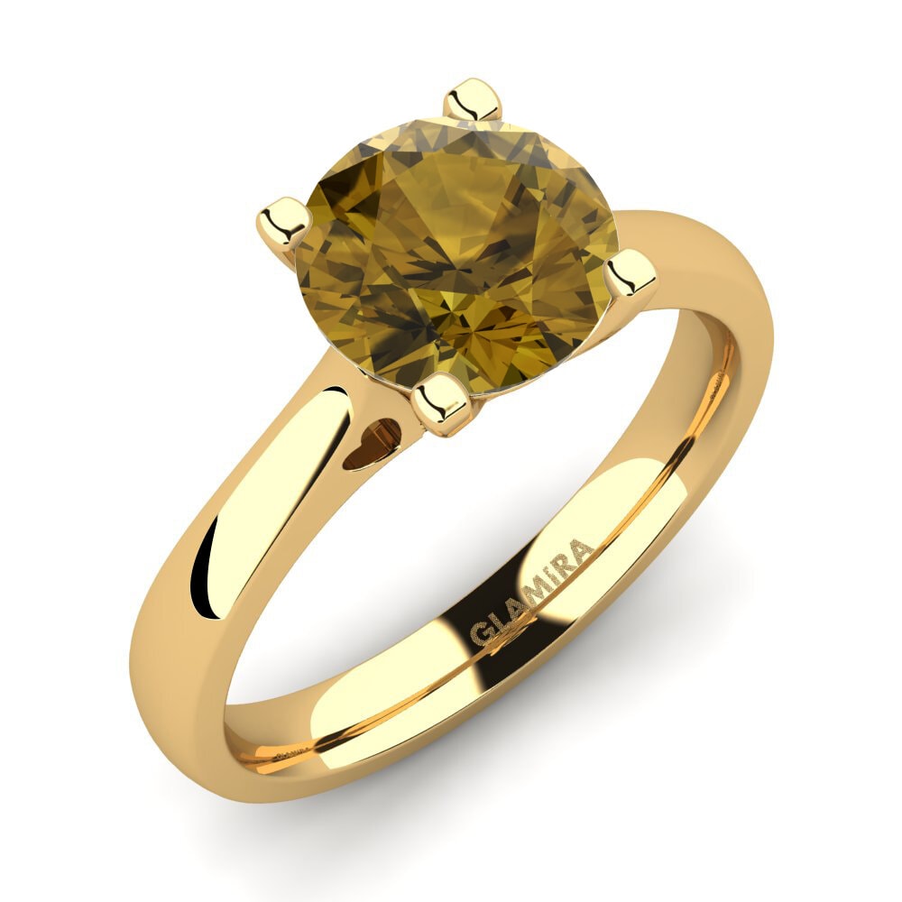 Brown Zircon Engagement Ring Céline 2.0 crt