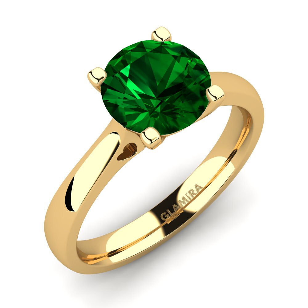 Green Zirconia Engagement Ring Céline 2.0 crt