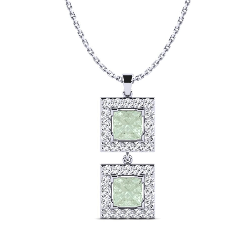 Green Amethyst Women's Pendant Celmona