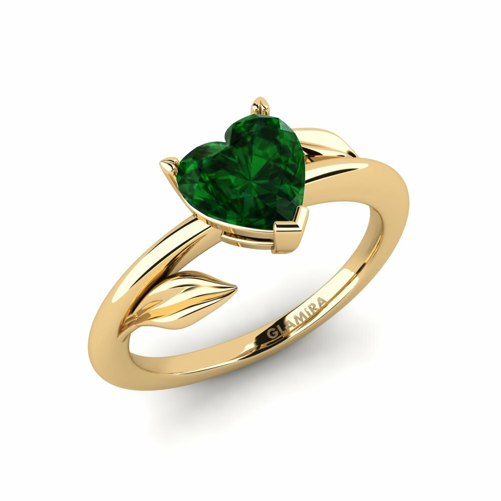Tsavorite Engagement Ring Cemynds - Heart