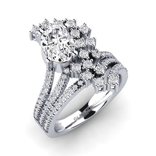 Ring Cenedra 585 White Gold & Diamond
