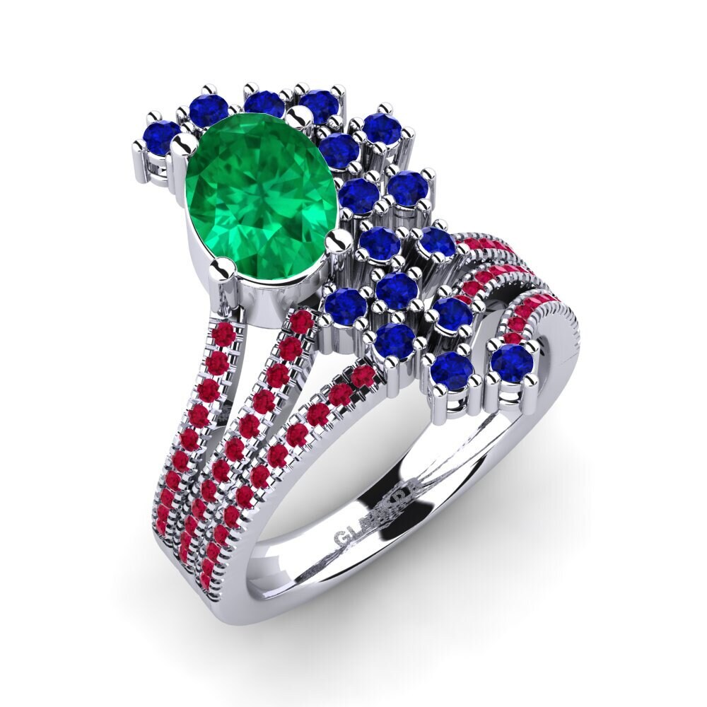Emerald (Lab Created) Ring Cenedra