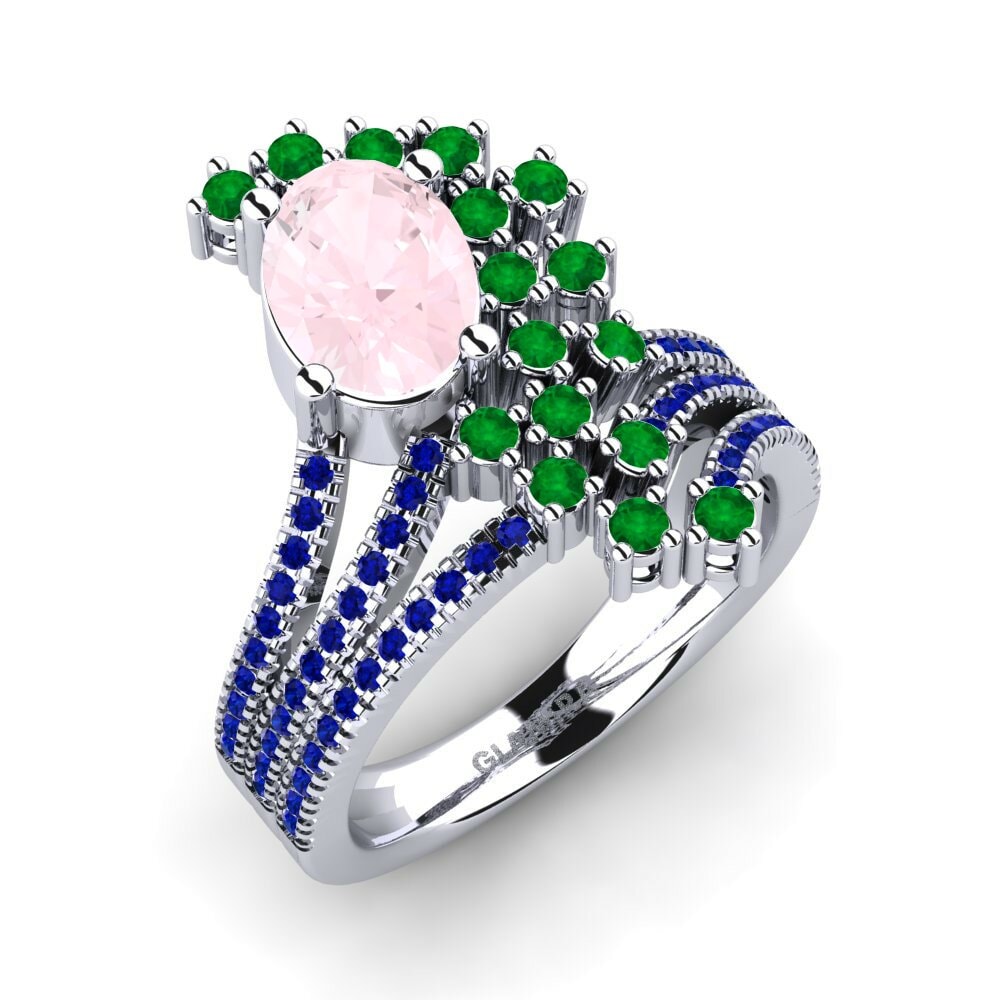 Anillo Cenedra Cuarzo rosa