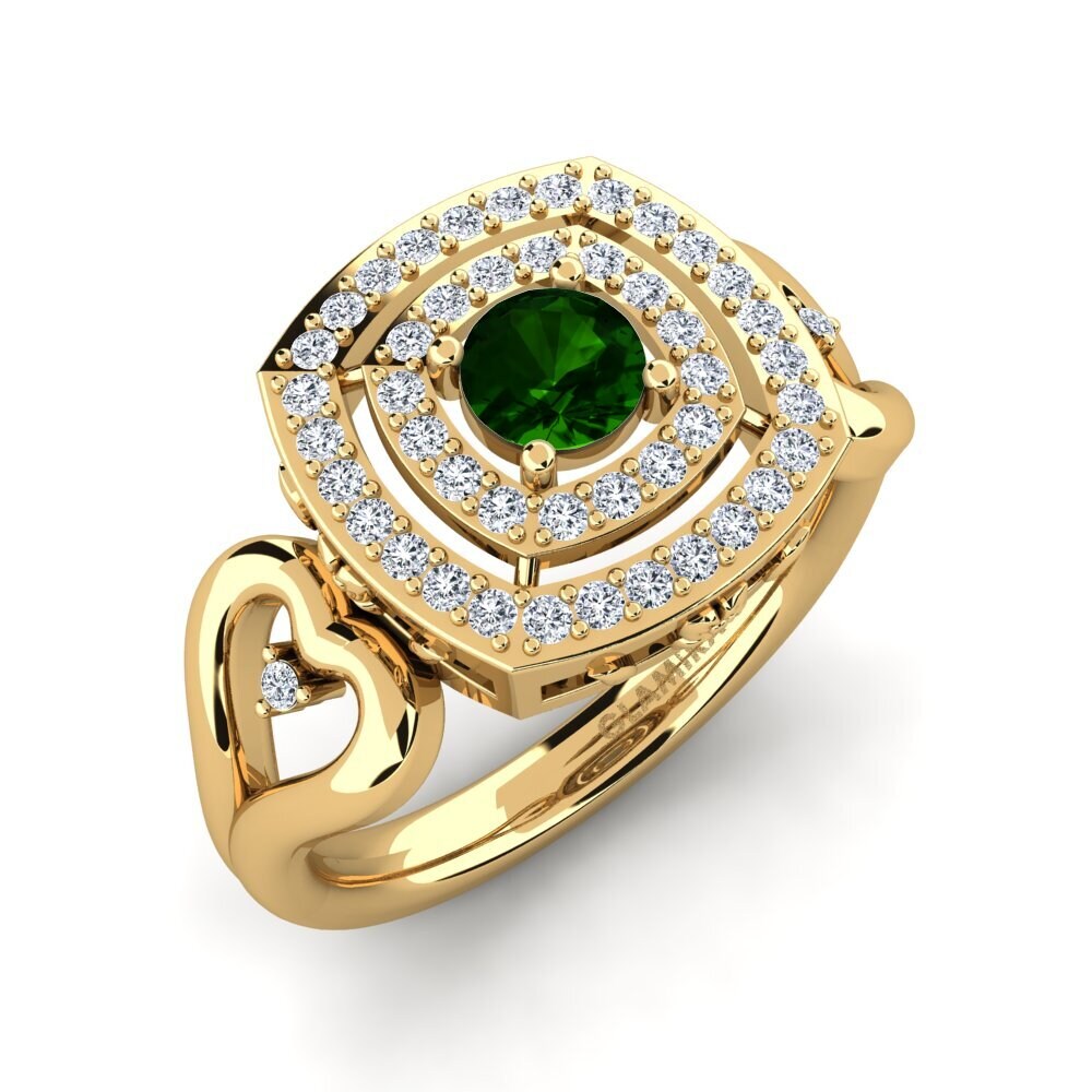 Green Tourmaline Engagement Ring Ceria