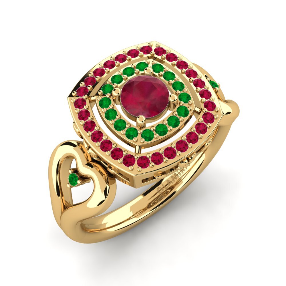 Ruby Engagement Ring Ceria