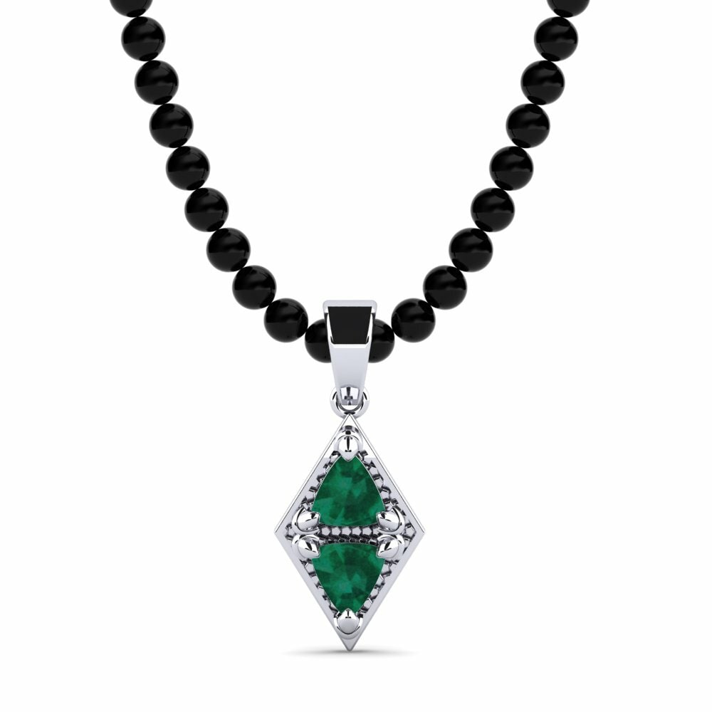 0.7 Carat Emerald Men's Pendant Cestrum