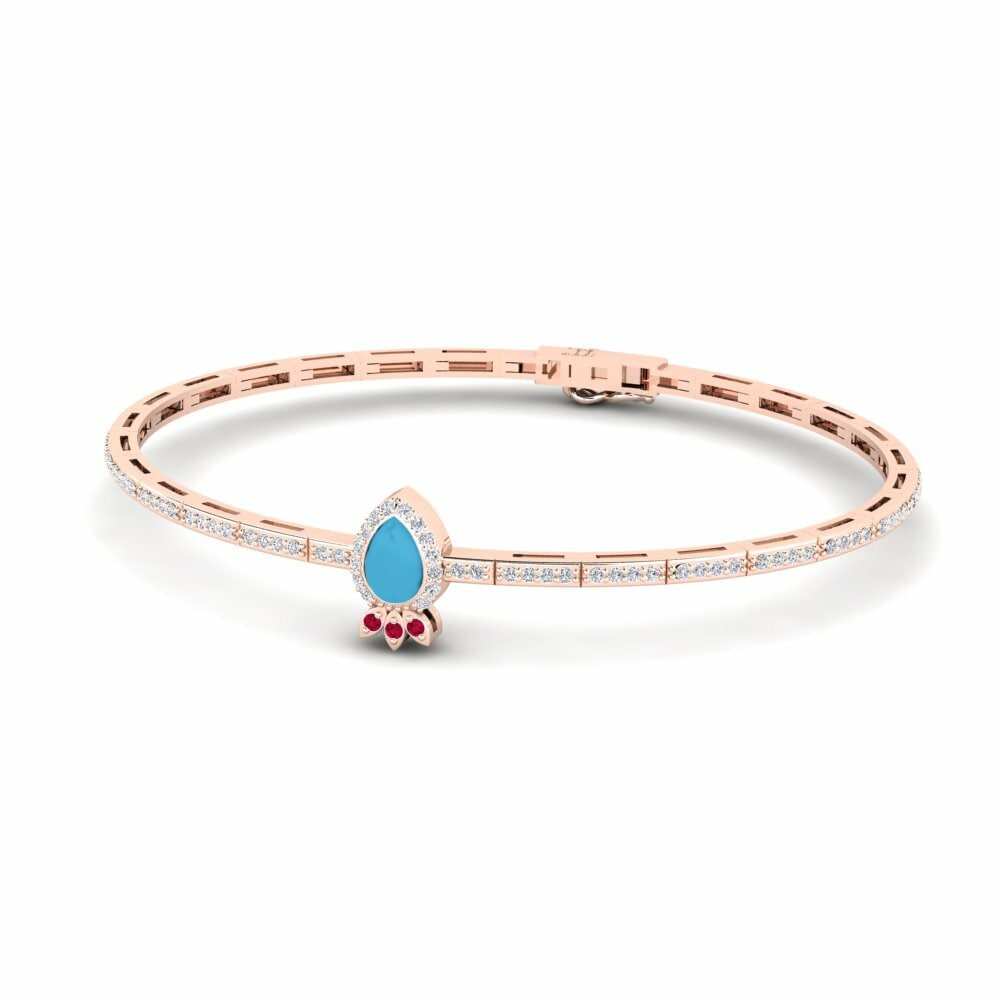 14K Rood Goud Dames Armband Ceugrwm