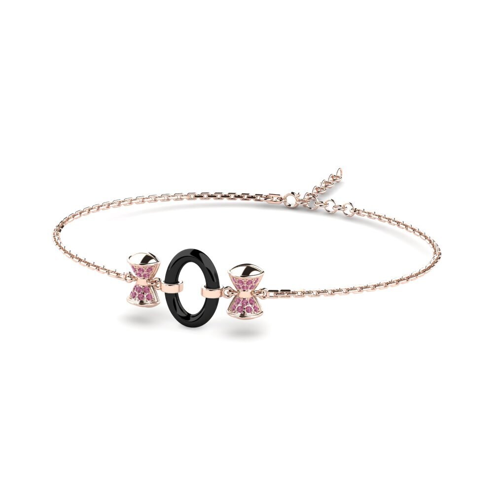 14K Rose Gold Rhodolite Garnet Bracelet Chae