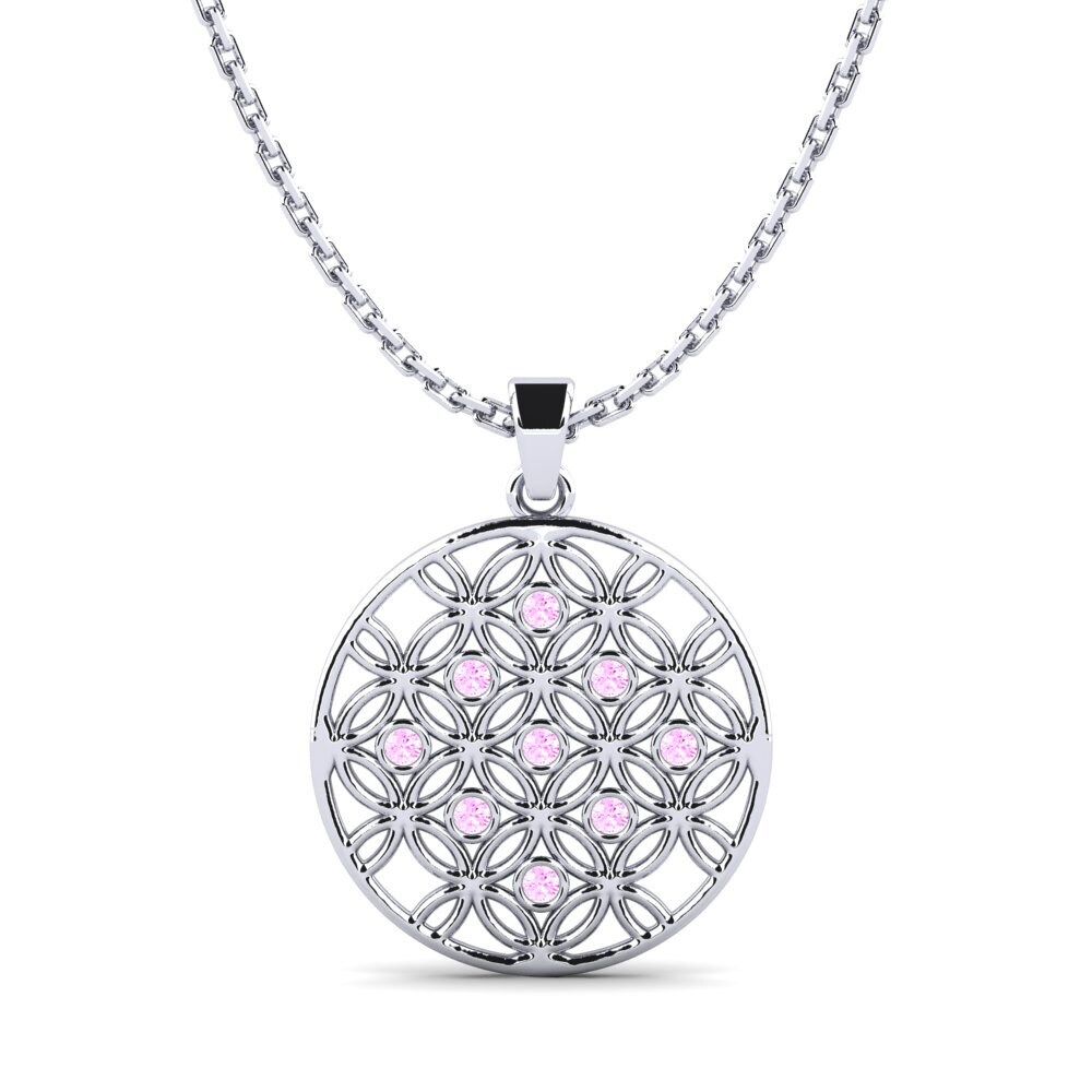 Pink Sapphire Women's Pendant Chaetas