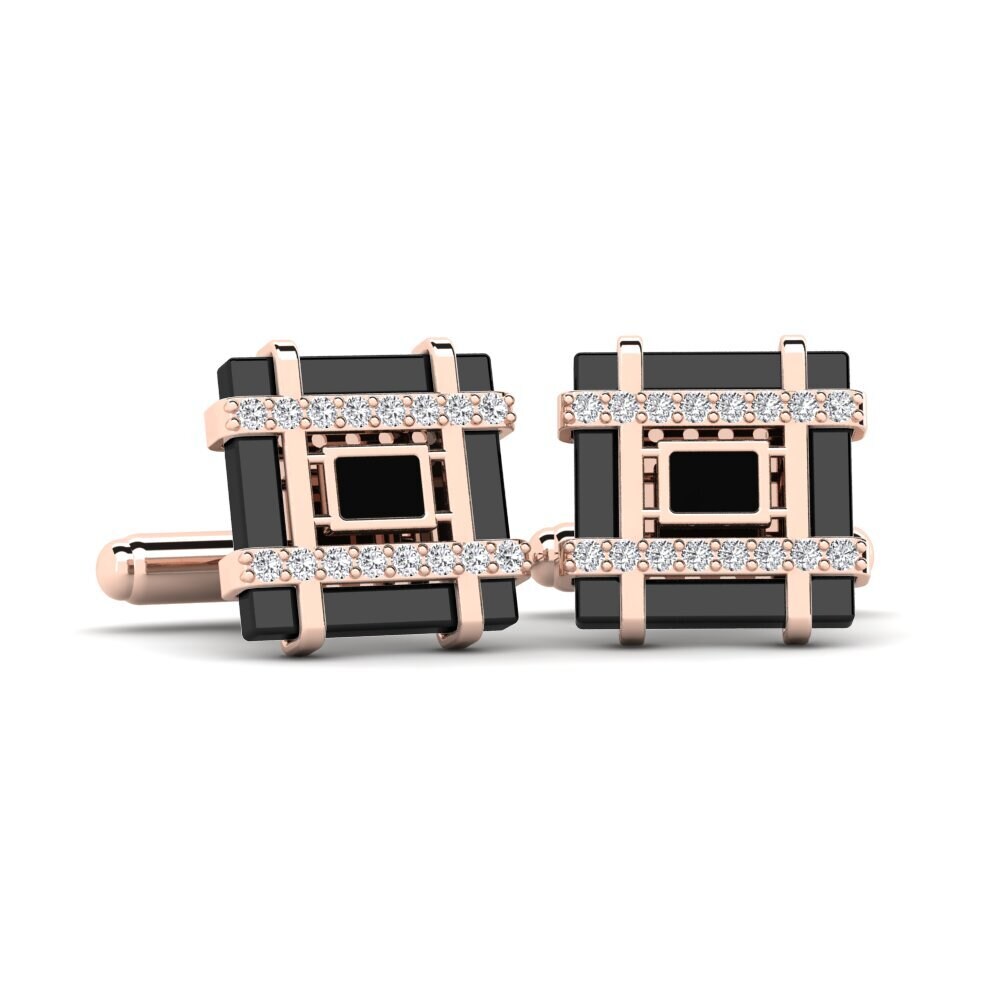 9k Oro Rosa Diamante Gemelo Chaires