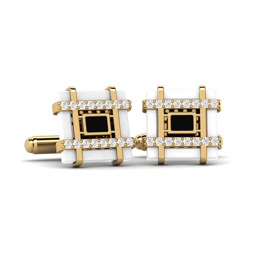 White sapphire Cufflink Chaires