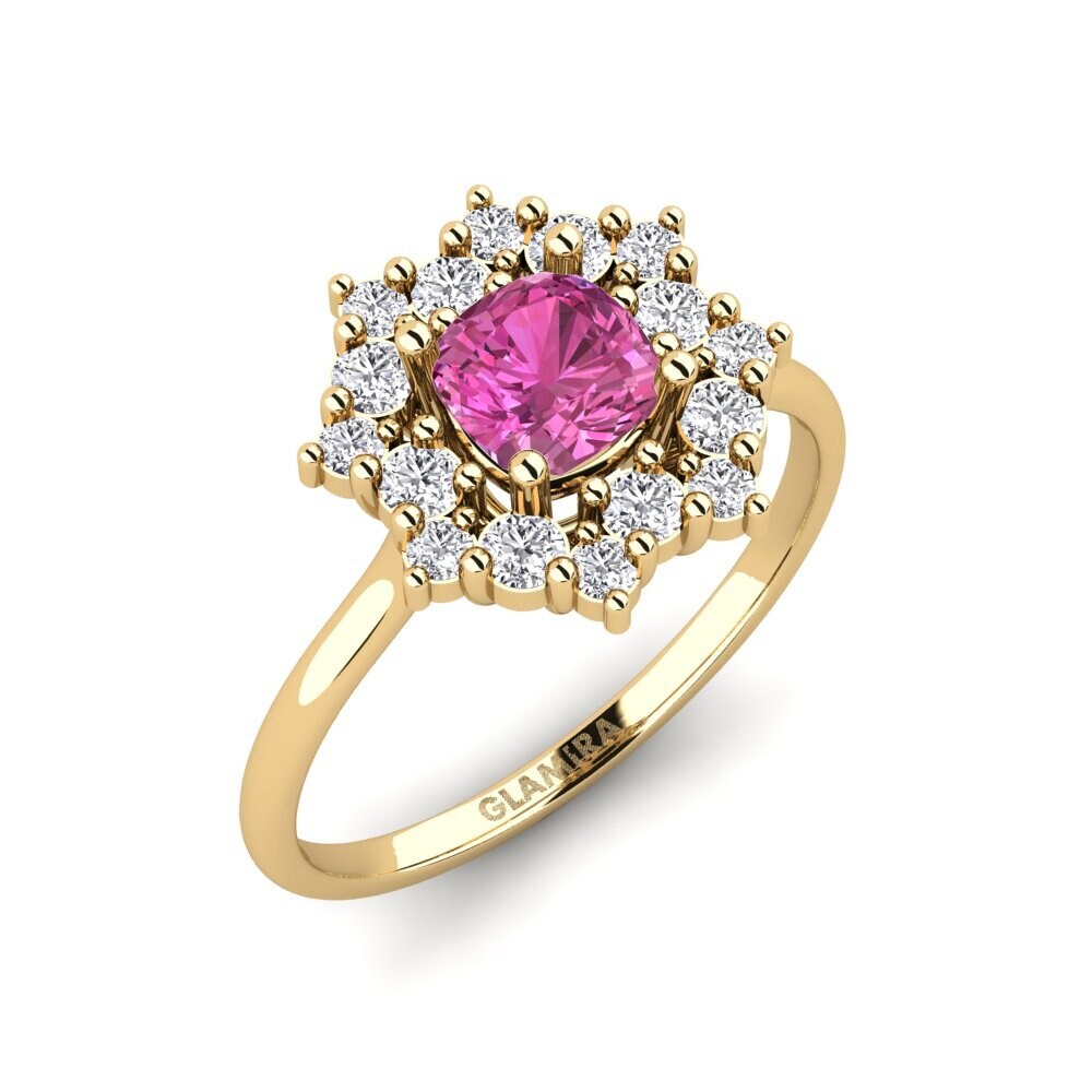 Pink Topaz Engagement Ring Chalonsen