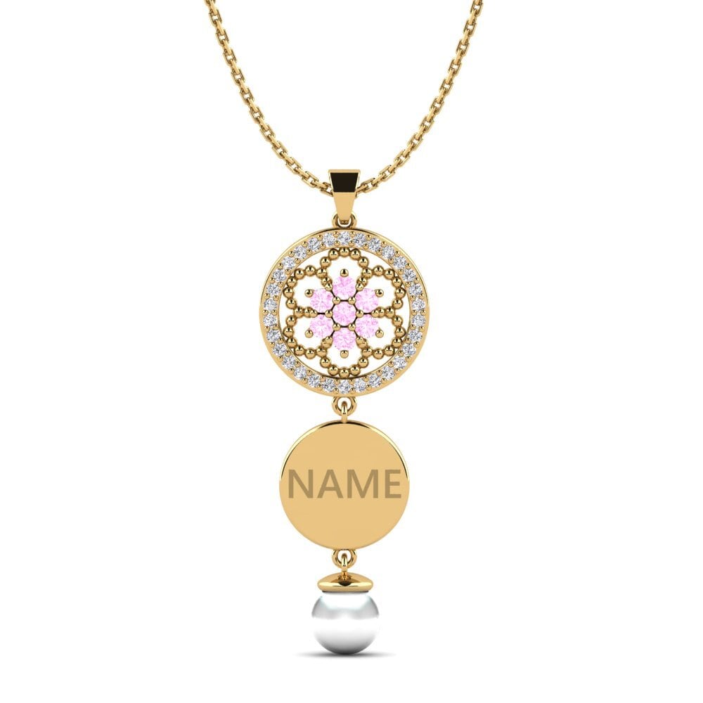 Zafiro Rosado Colgante de Mujer Chamelier