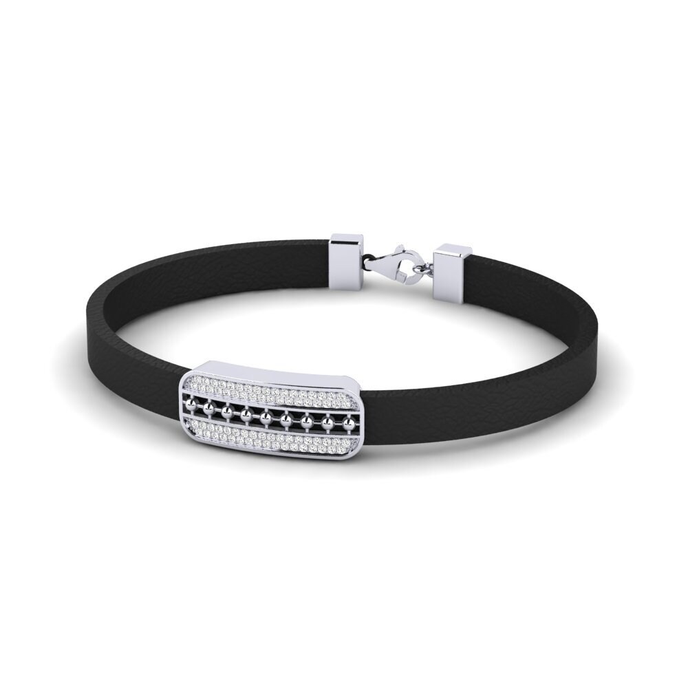 950 Platinum Moissanite Men's Bracelet Chandelure