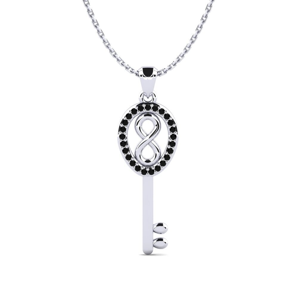 Zafiro negro Colgante de Mujer Chanette