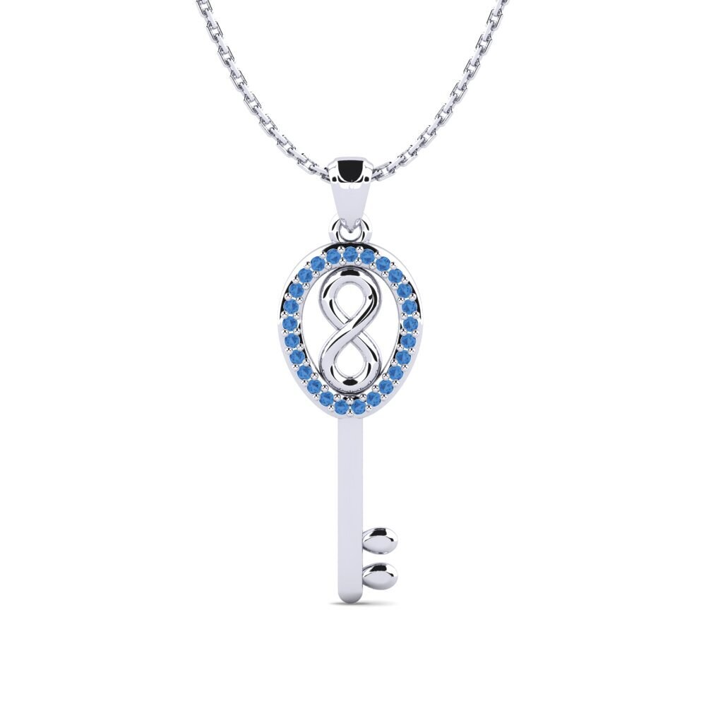 Dark Blue Zirconia Women's Pendant Chanette