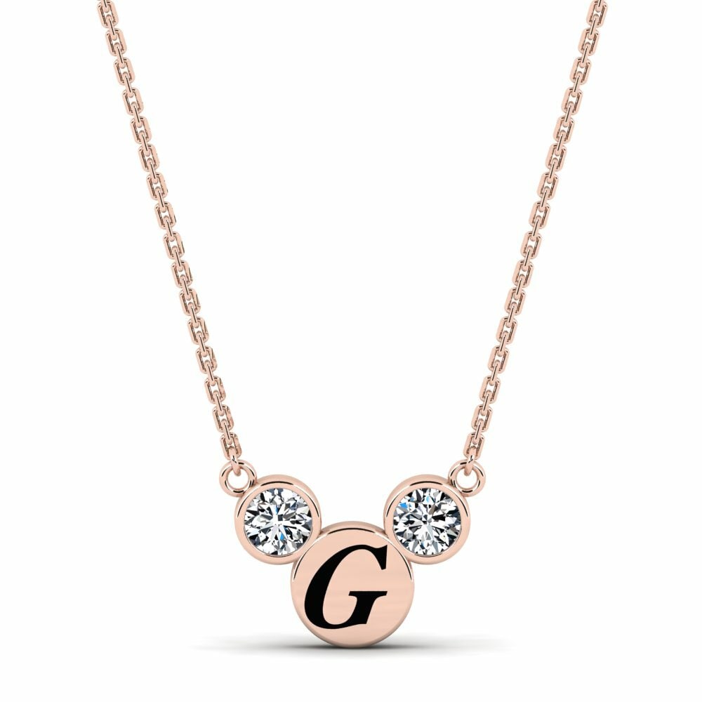 14k Oro Rosa Collar de Mujer Chantay