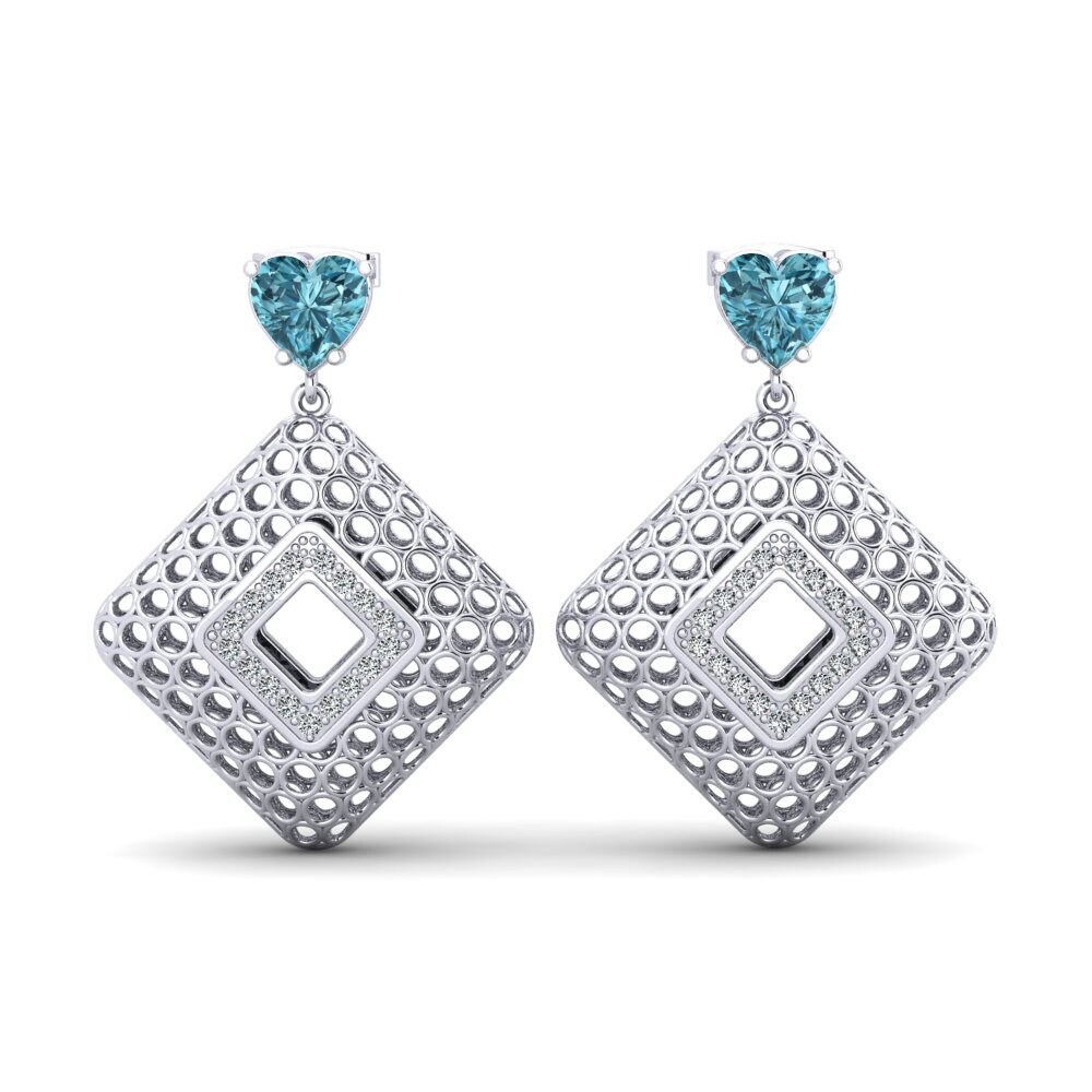 Blue Zircon Women's Earring Chapeau