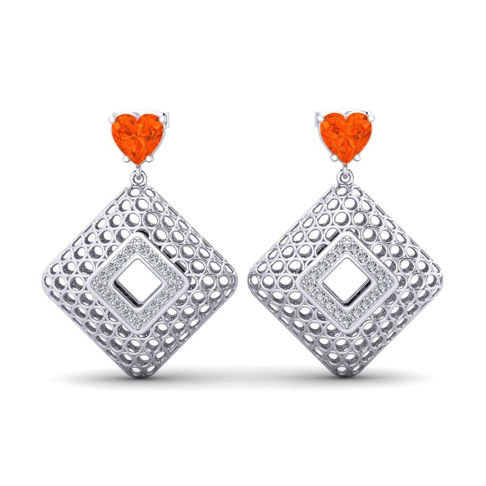 Fire Opal Women's Earring Chapeau