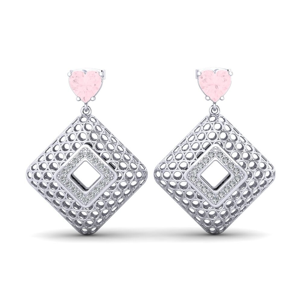 Rose Quartz Women's Earring Chapeau