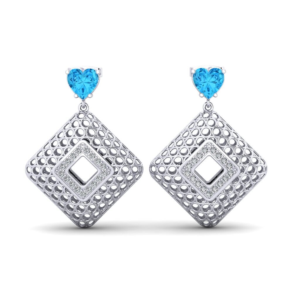 Blue Topaz Women's Earring Chapeau