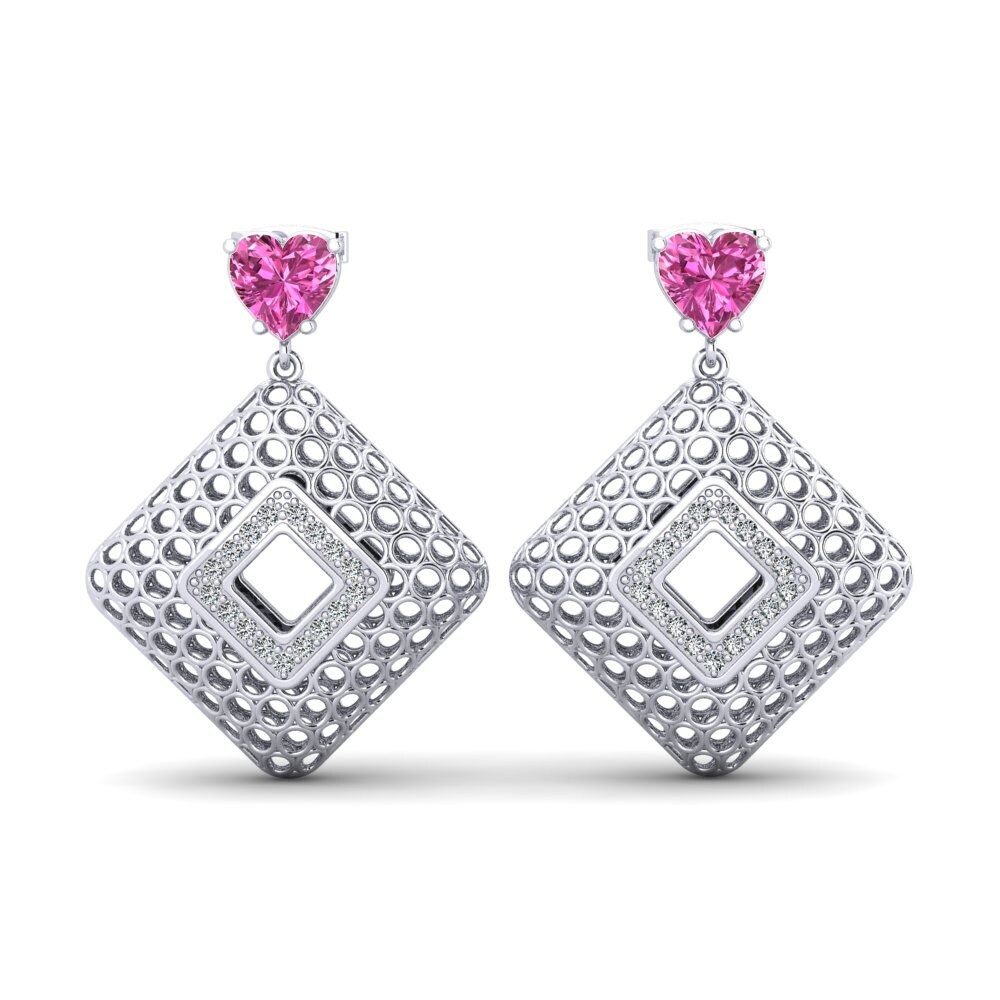 Pink Topaz Women's Earring Chapeau