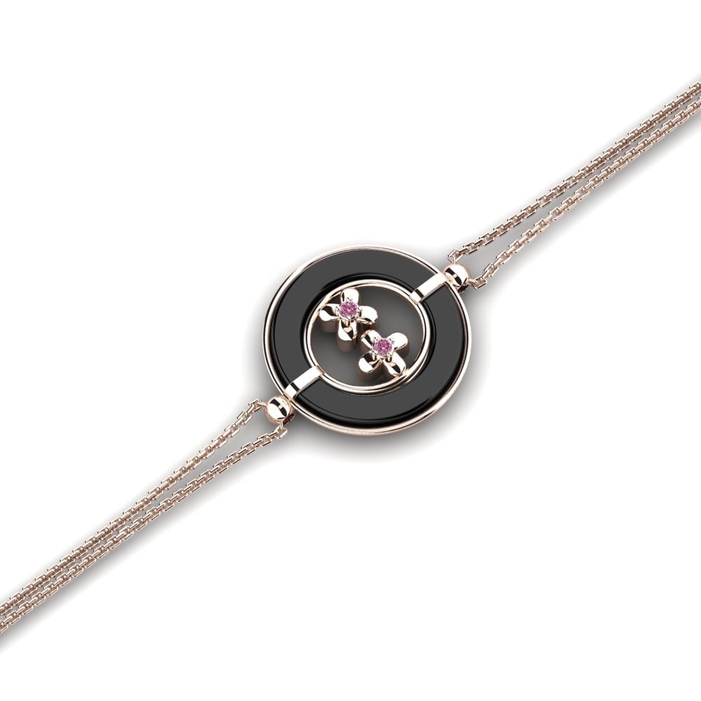 14K Rose Gold Rhodolite Garnet Bracelet Chapple