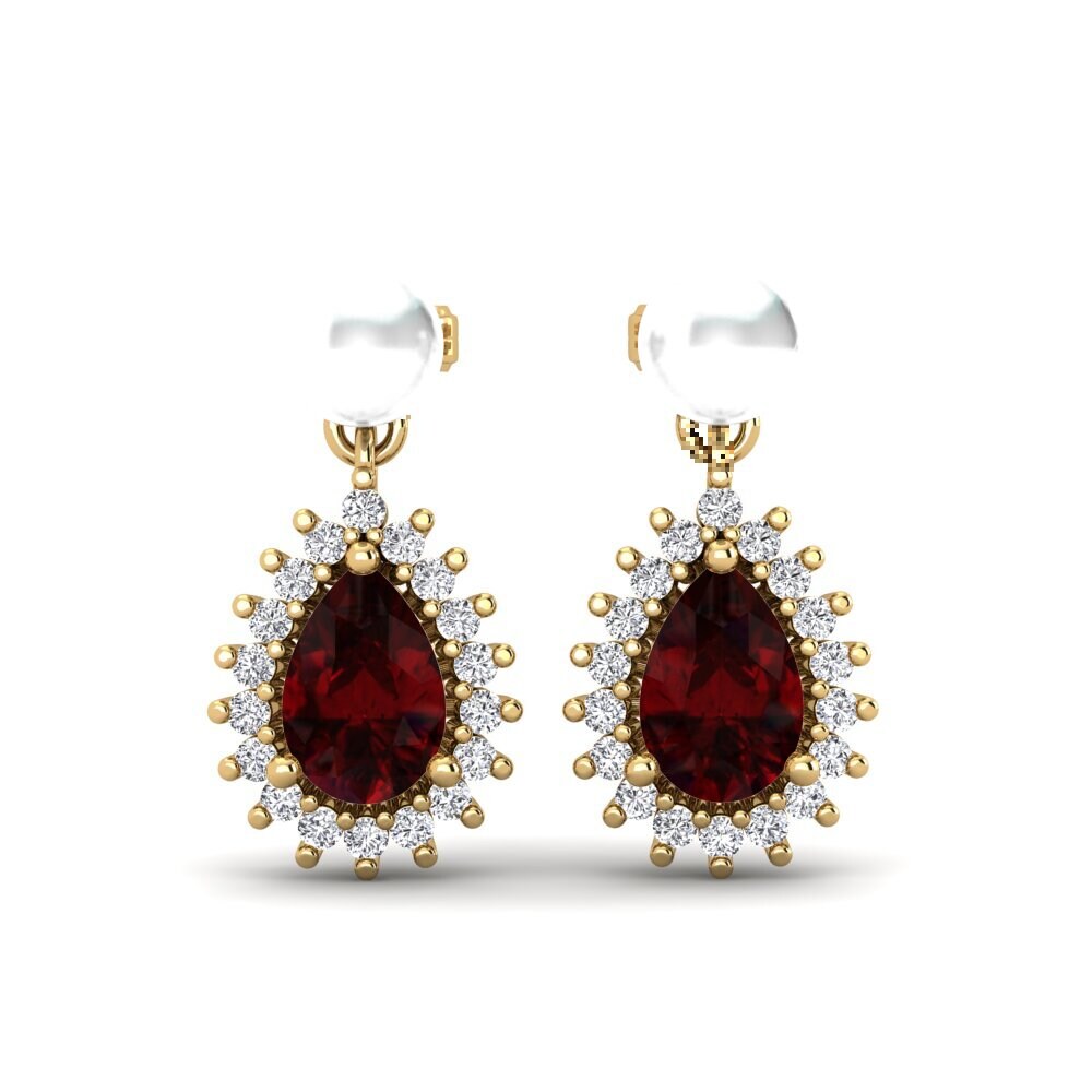 Garnet Women's Earring Chargeura