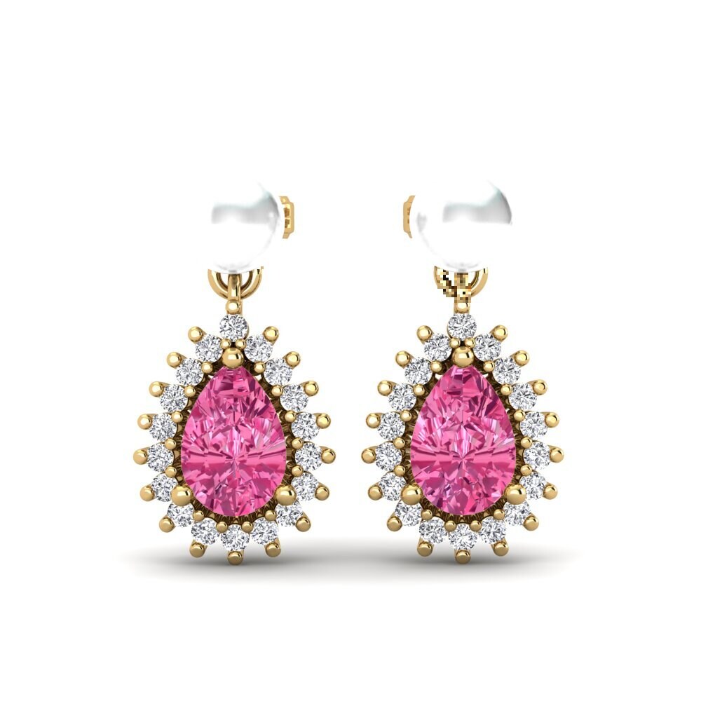 Pink Tourmaline Women's Earring Chargeura