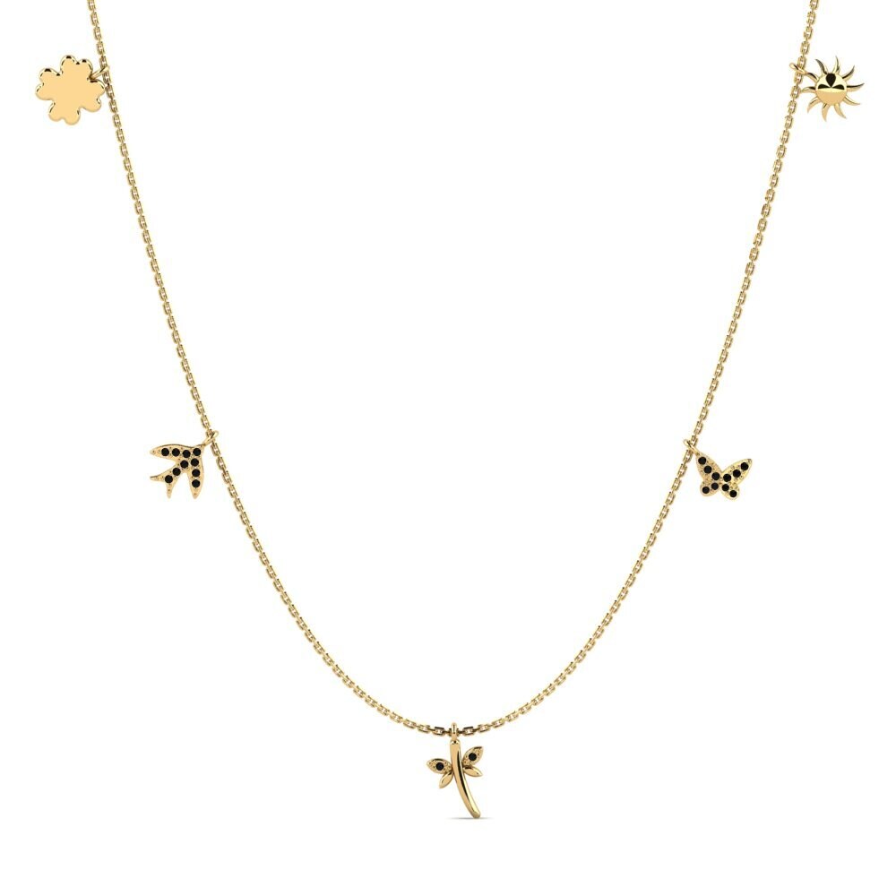 Black Sapphire Women's Necklace Charisse