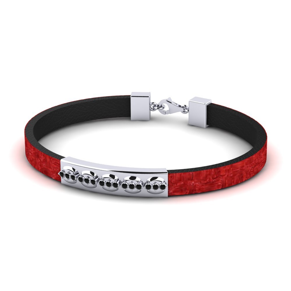 Black Sapphire Men's Bracelet Charjabug