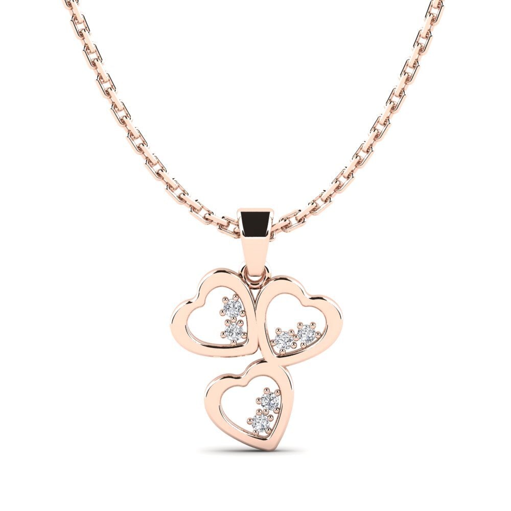 14ct Rose Gold Women's Pendant Charnu