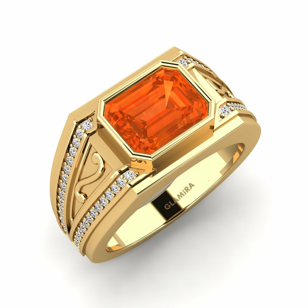 Fire-Opal Men's Ring Chase