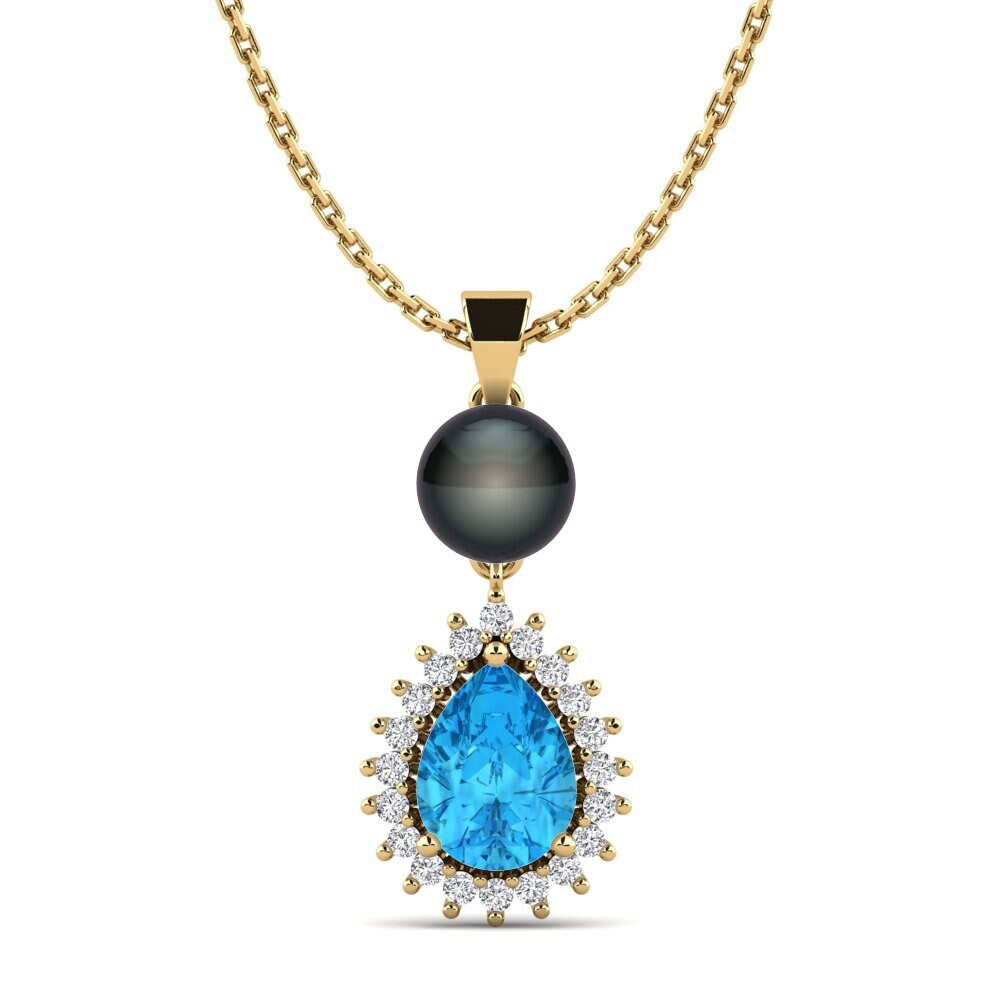 Blue Topaz Women's Pendant Chastella